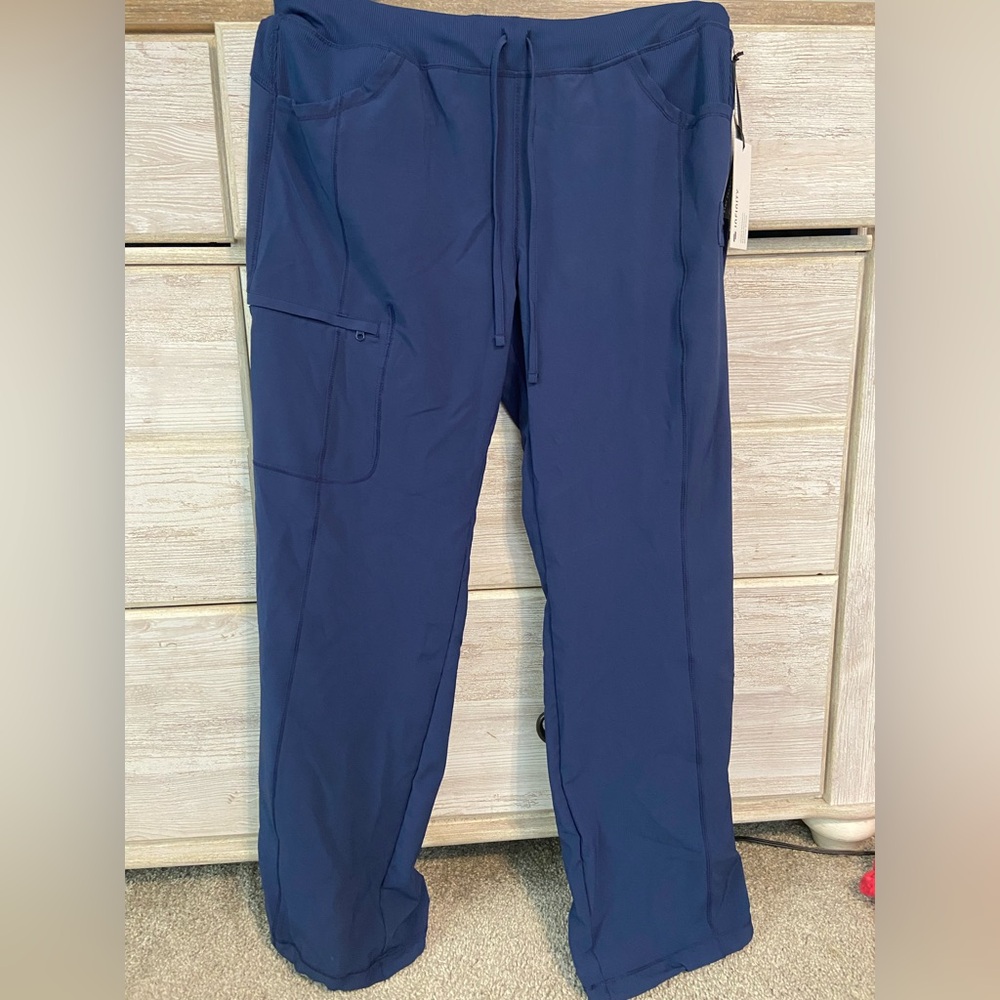 Women's Navy Blue Scrub Pants / Cherokee Infinity Scrubs / Size Large